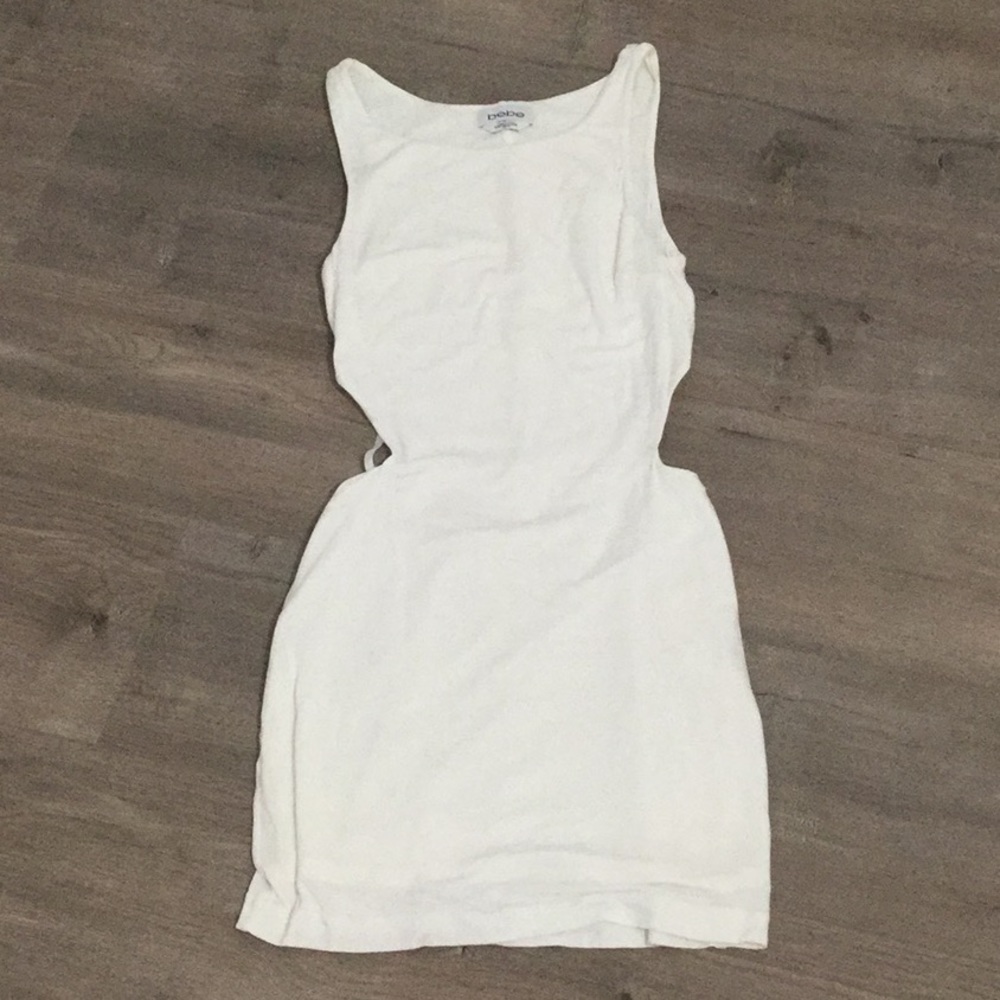 Bebe xs bodycon cut out side dress
